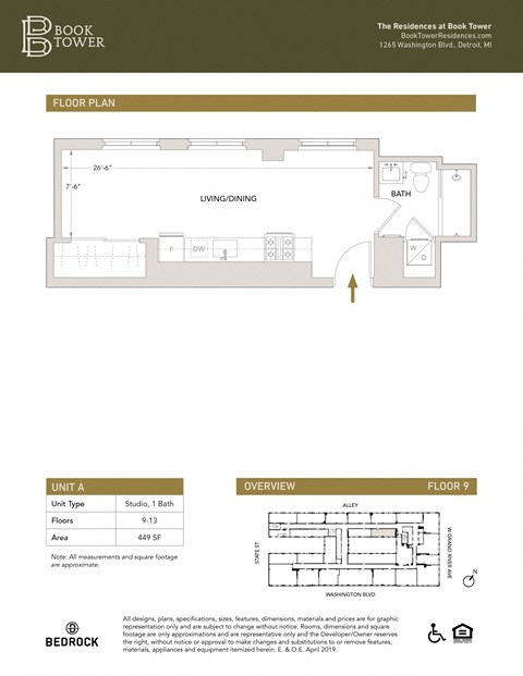 A Floor Plan at Book Tower, Detroit